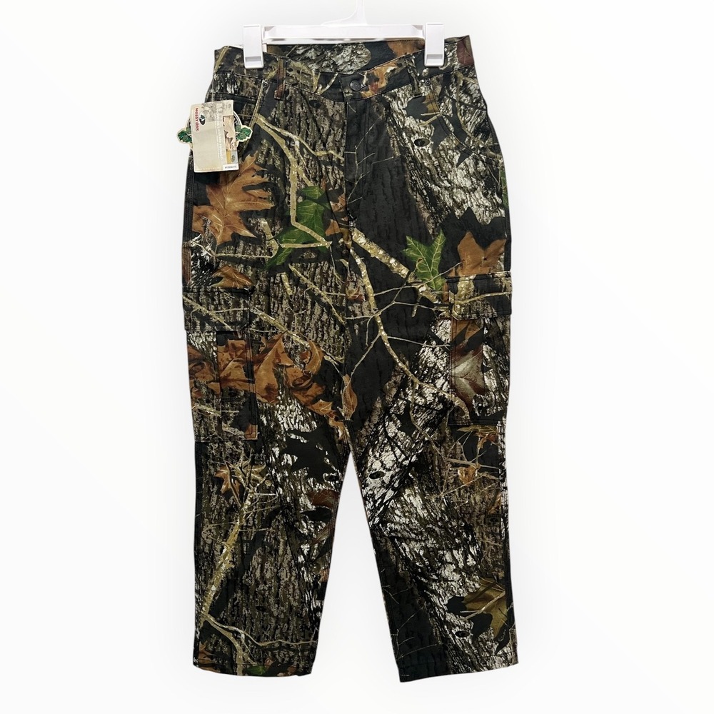 Wolf Mountain Mossy Oak Camo Cargo Hunting Pants Mens 32x30 New W12998 Camo
